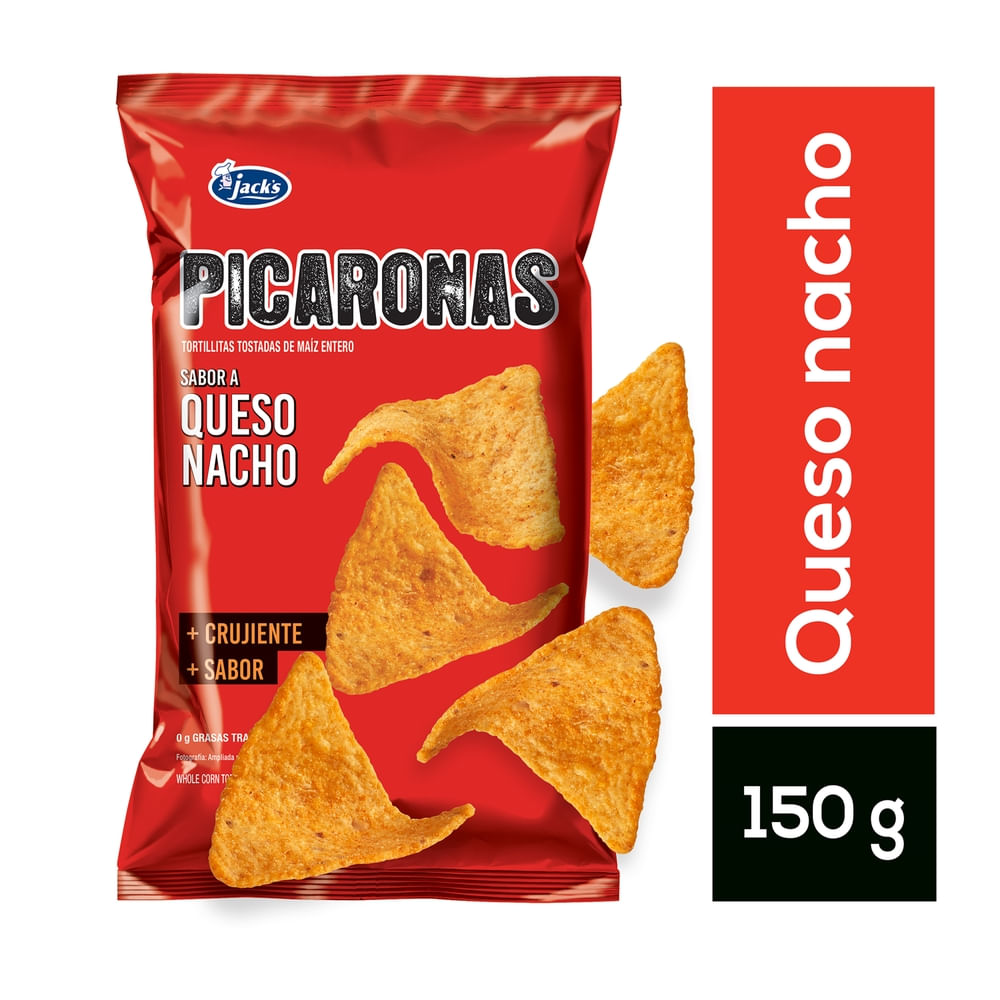 Jack's Snack Picaronas Queso Nacho 150 G