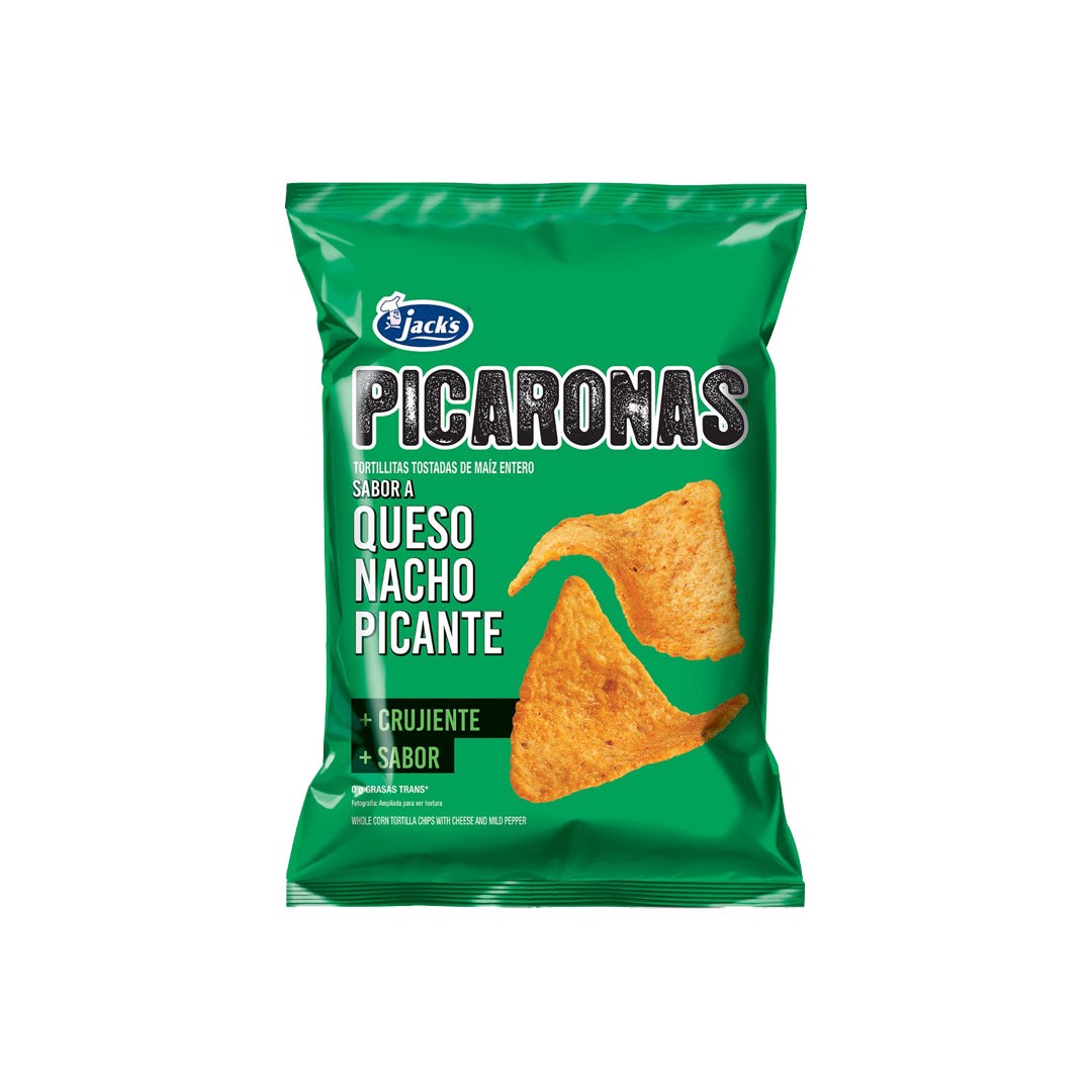 Jacks Picaronas Sabor A Queso Nacho Picante 75 G