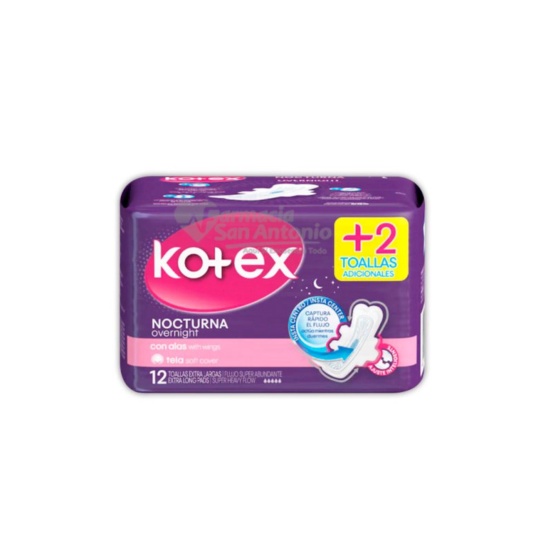 Proconsumo Unidad Kotex Nocturna Con Alas 12