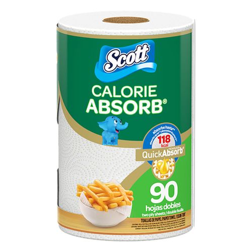 Scott Toallas De Cocina Desechables Calorie Absorb, 1 Rollo