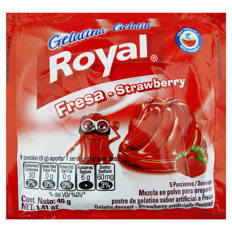 Royal Gelatina De Fresa 40 Gr