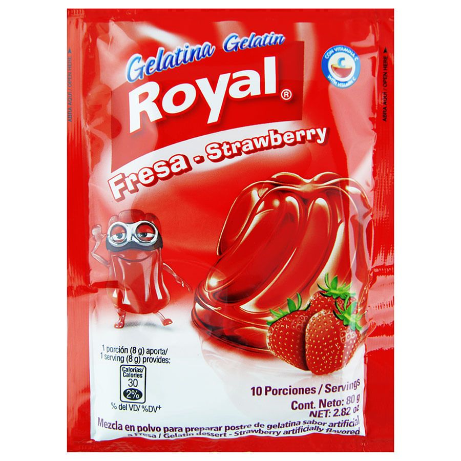 Royal Gelatina De Fresa 80 Gr