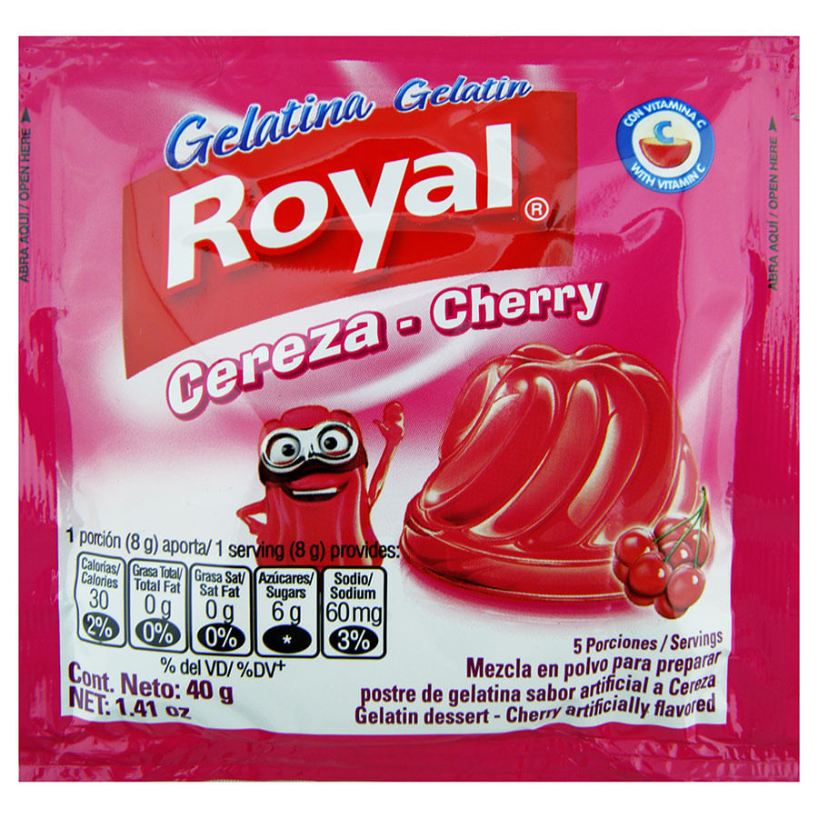 Royal Gelatina De Cereza 40 Gr