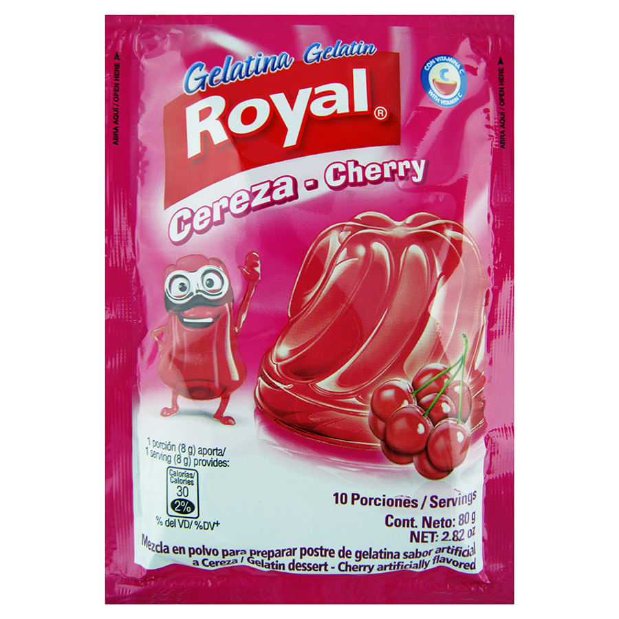 Royal Gelatina De Cereza 80 Gr