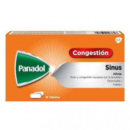 GSK Panadol Sinusitis X 16 Tabletas