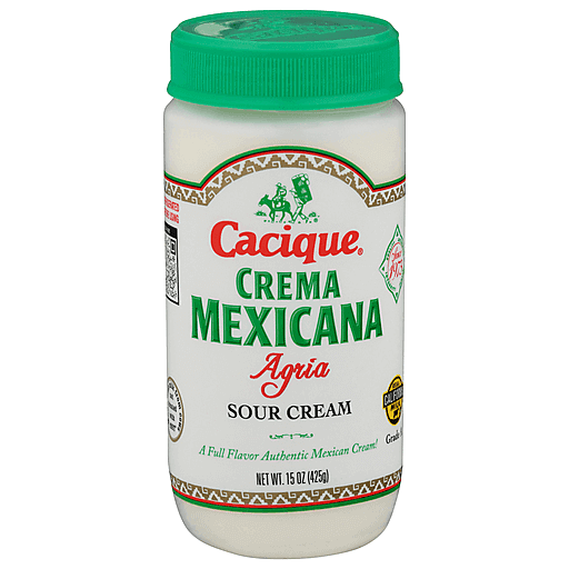 Cacique Crema Mexicana Agria Sour Cream 15 Oz. Jar