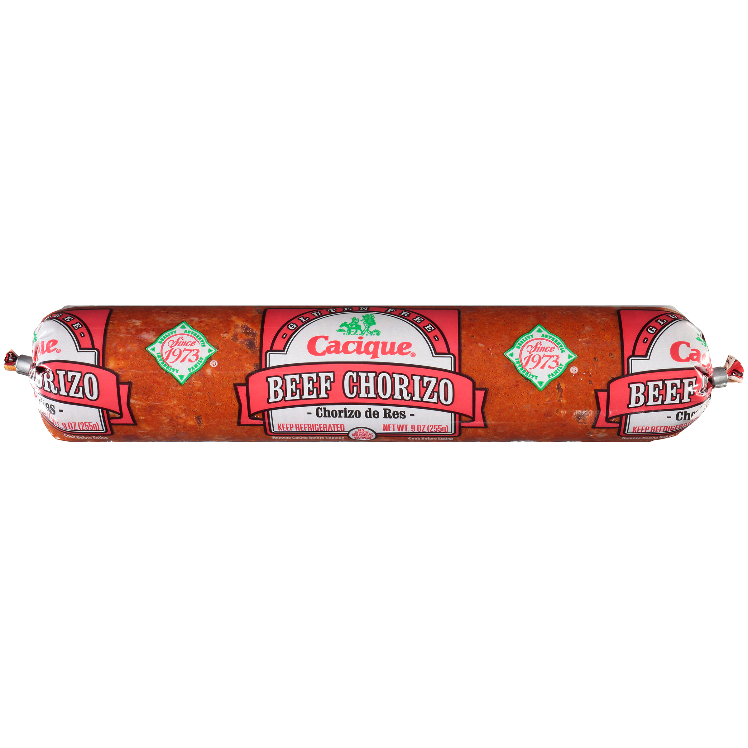Cacique Beef Chorizo, Glutten Free 9 Oz