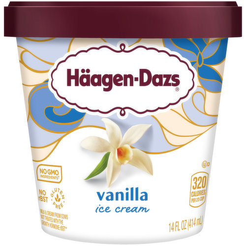 Haagen-Dazs Vanilla Ice Cream 14 Fl Oz