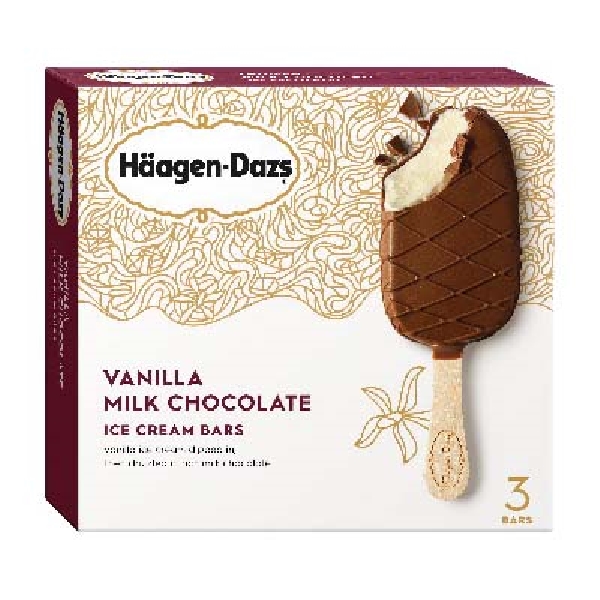 Haagen-Dazs Vanilla Milk Chocolate Ice Cream Bar