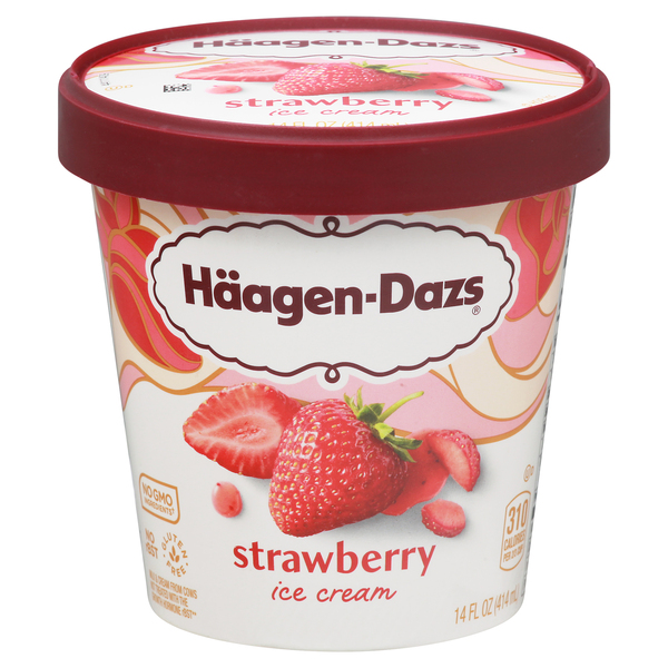 Haagen-Dazs Häagen-Dazs Strawberry Ice Cream, 14 Fl Oz