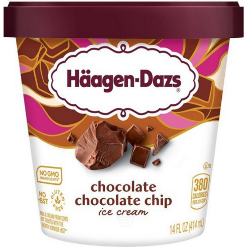 Haagen-Dazs Häagen-Dazs Chocolate Chip Ice Cream, 14 Fl Oz