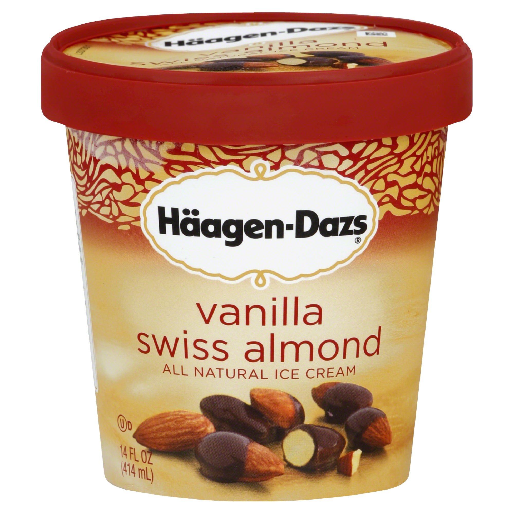 Haagen-Dazs Vanilla Swiss Almond Ice Cream 14 Fl Oz