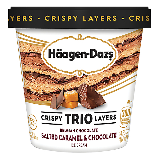 Haagen-Dazs Salted Caramel & Chocolate Trio Crispy Layers Ice Cream
