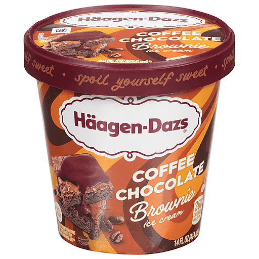 Haagen-Dazs Coffee Chocolate Brownie Ice Cream 14 Fl Oz