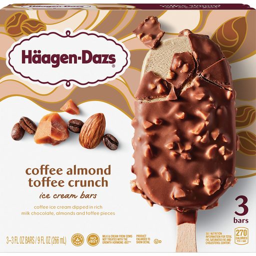 Haagen-Dazs Häagen-Dazs Coffee Almond Toffee Crunch Ice Cream Snack Bars