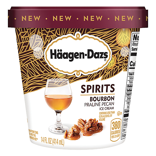 Haagen-Dazs Spirits Bourbon Praline Pecan Ice Cream 14 Oz