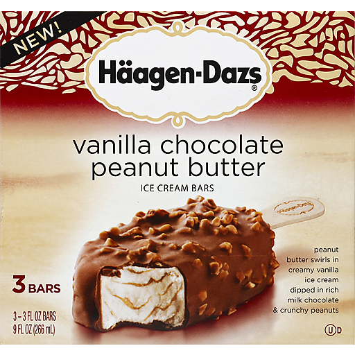 Haagen-Dazs Ice Cream Bars, Vanilla Chocolate Peanut Butter