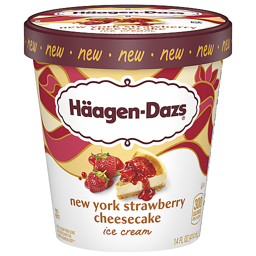 Haagen-Dazs Ice Cream, New York Strawberry Cheesecake 14 Fl Oz