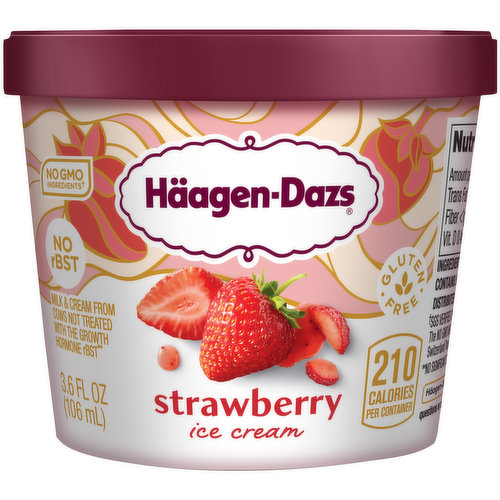 Haagen Dazs Strawberry Ice Cream Cup