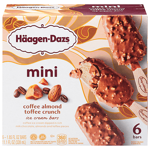 Haagen-Dazs Häagen-Dazs Mini Coffee Almond Toffee Crunch Ice Cream Snack Bars