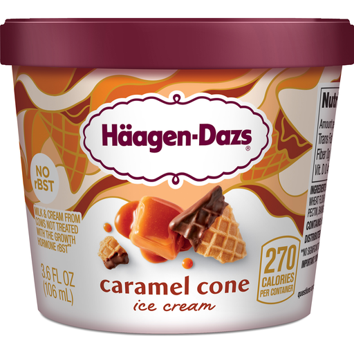 Haagen-Dazs Caramel Cone Ice Cream Cup 3.60 Fl Oz