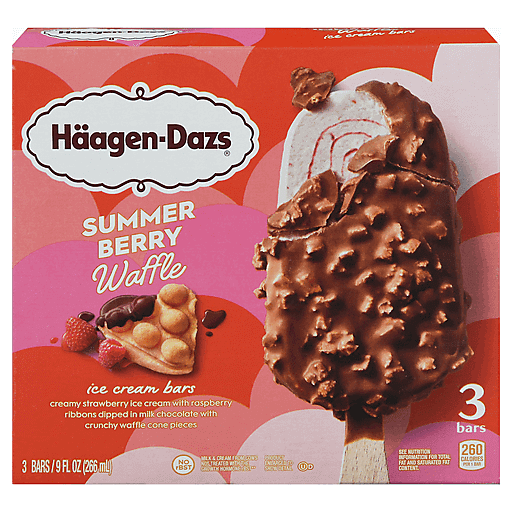 Haagen-Dazs Summer Berry Waffle Ice Cream Bars