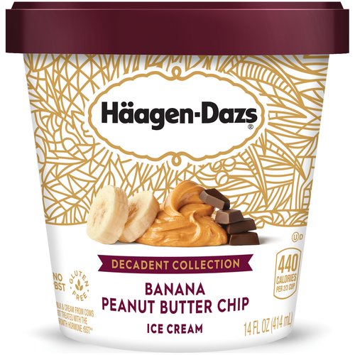 Haagen-Dazs Banana Peanut Butter Chip Ice Cream - 14oz