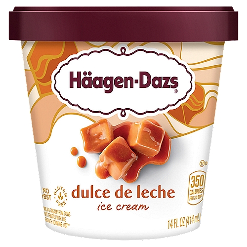 Haagen-Dazs Ice Cream, Dulce De Leche Caramel - 14 Fl Oz