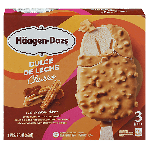 Haagen-Dazs Ice Cream Bars, Dulce De Leche Churro