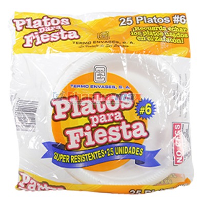 Termo Disposable Plates 25ct