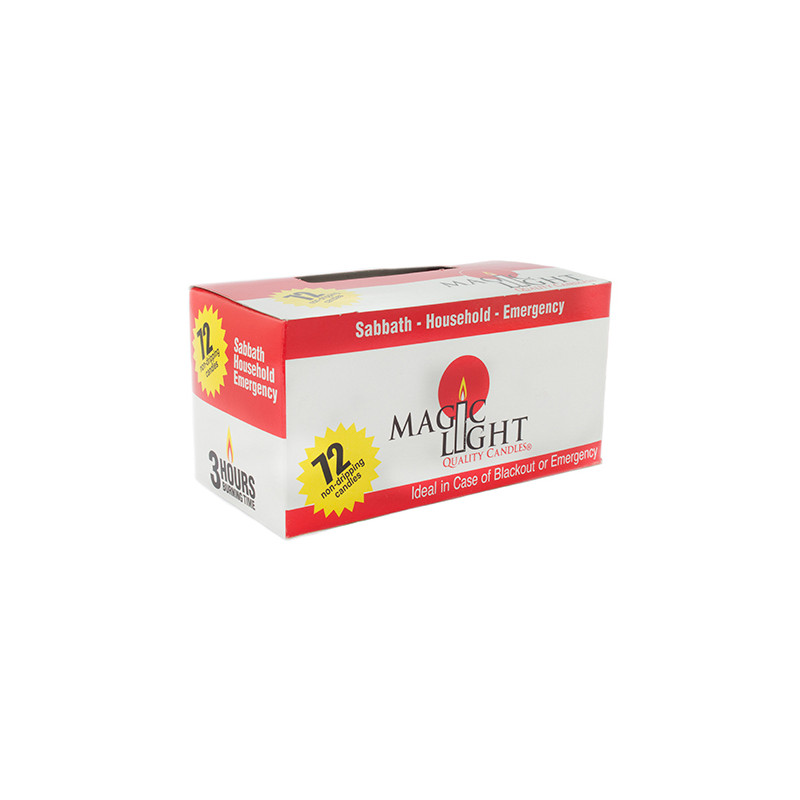 Magic Light Household General Purpose Drip-Free Unscented 72 White Candles