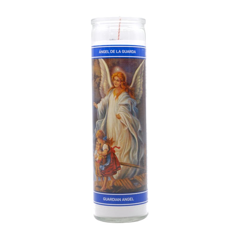 Candle Angel Guardian White Wax