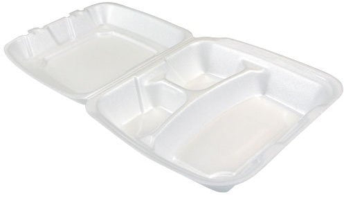 Termopac Foam Tray With Compartment, 8 X 8 In