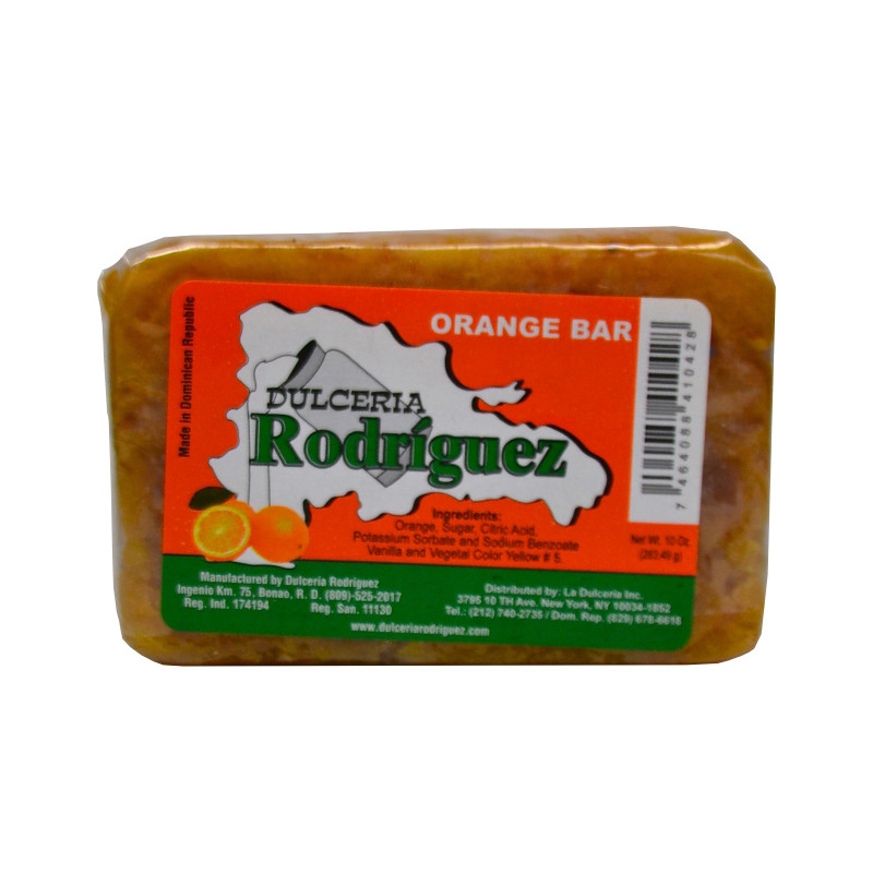 14207 - Dulceria Rodriguez Orange Bar - 10 Oz. - Box: 12 Units - Loc: F1