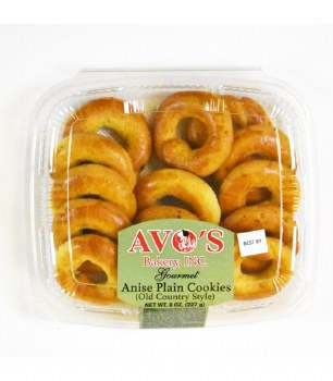 Avos Anise Plain Cookies 8oz