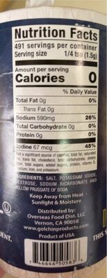 Overseas Food Dist. Golchin Iodized Salt