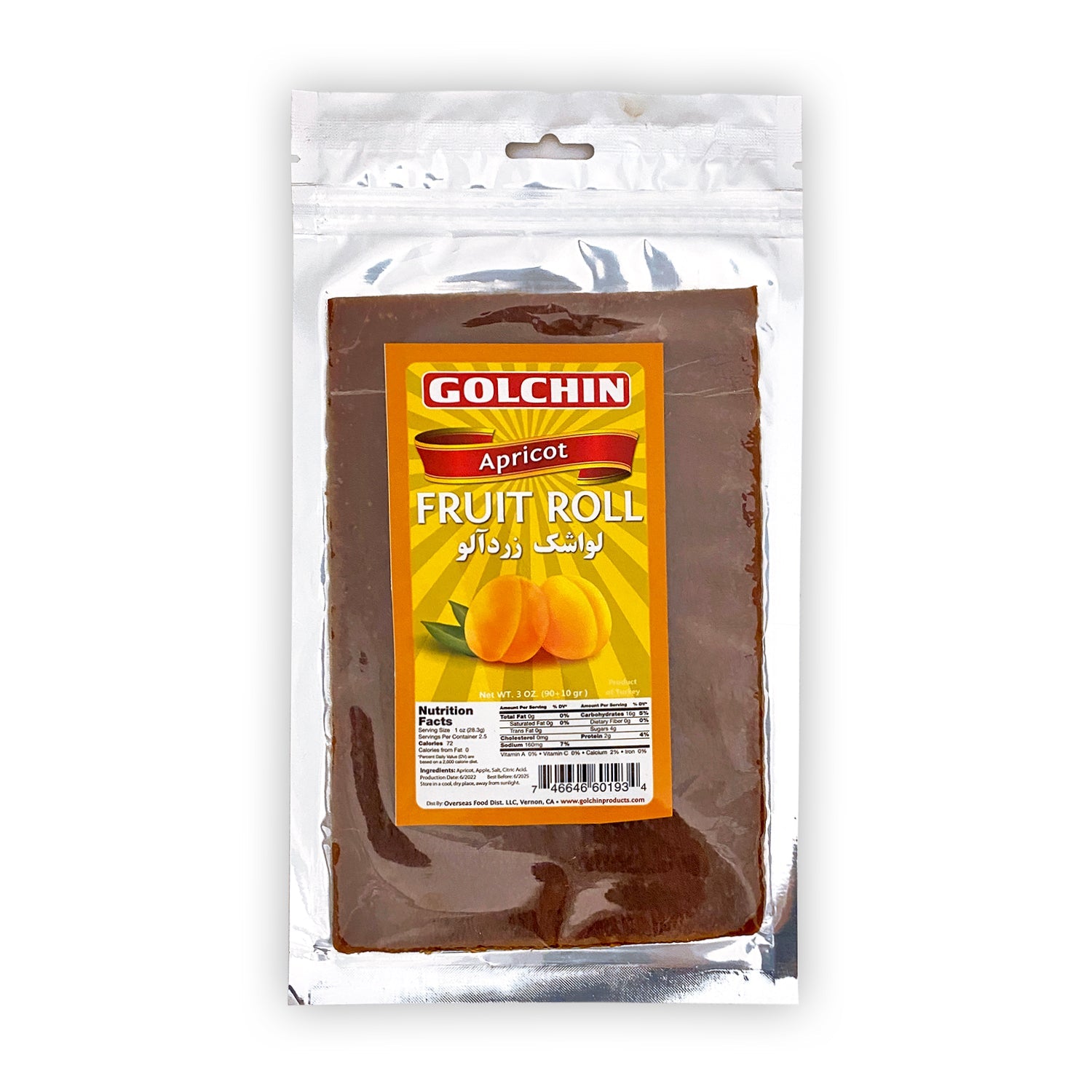 Golchin Apricot Fruit Rolls