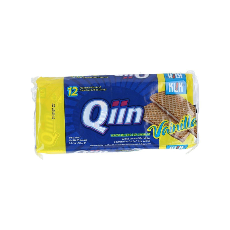 Quiin Galletas Wafer De Vainilla 12 Uds