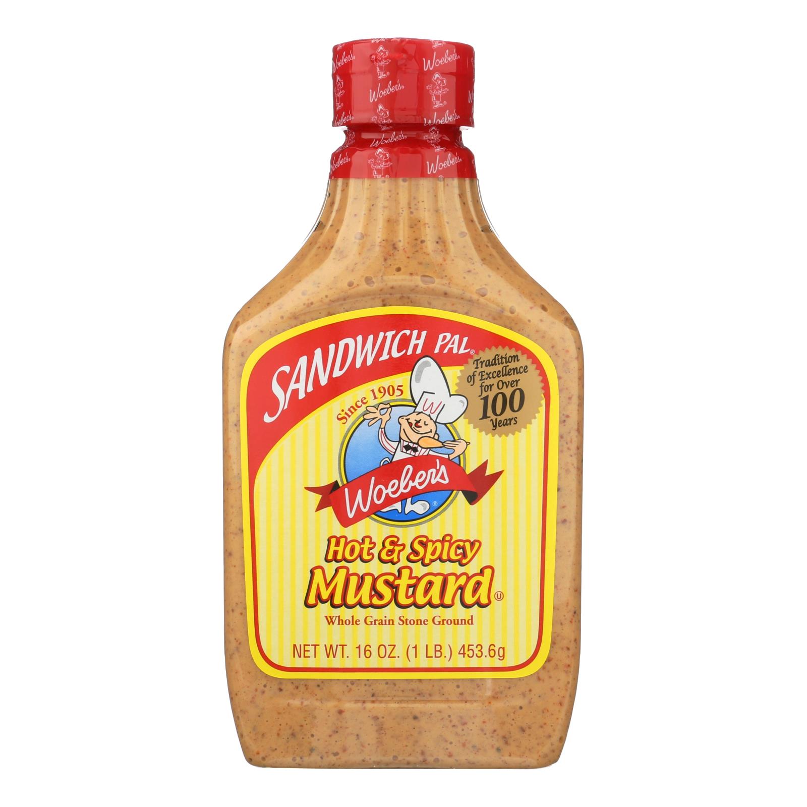 Woeber's Sandwich Pal Mustard, Hot & Spicy