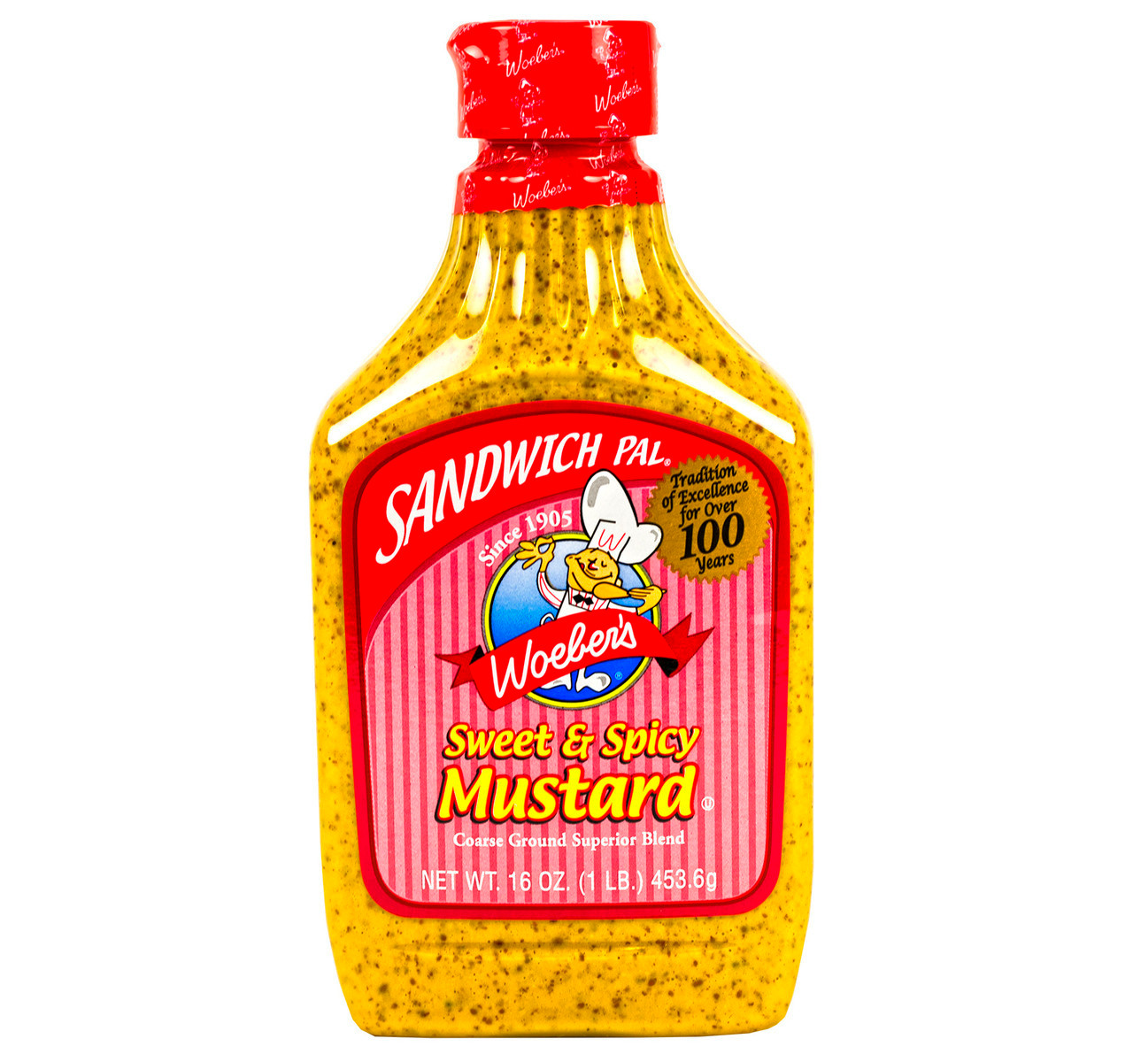 Woeber's Sandwich Pal Mustard, Sweet & Spicy