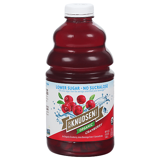 RW Knudsen Juice Beverage, Organic, Cranberry 48 Fl Oz
