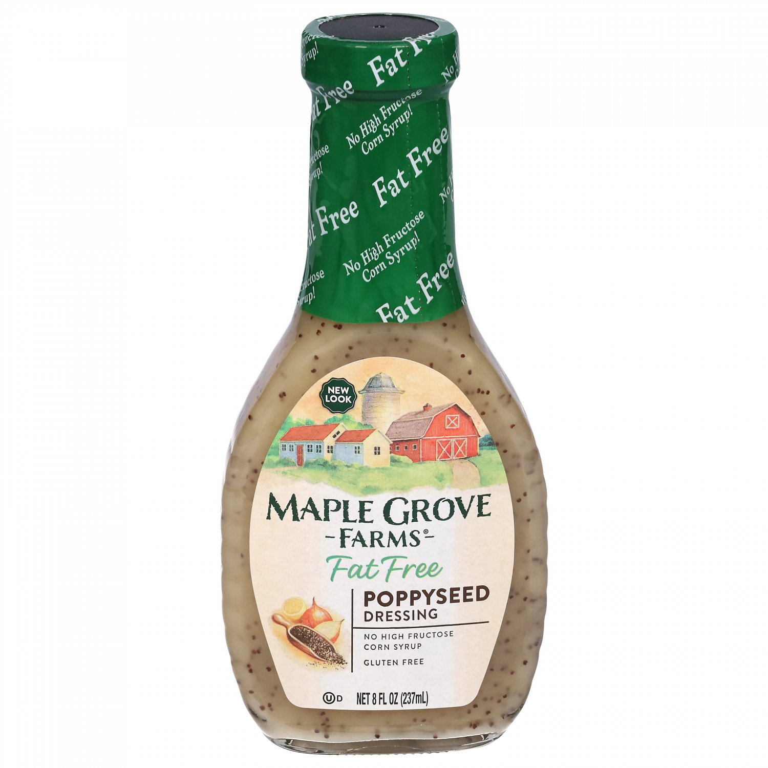 Maple Grove Farms Of Vermont Poppyseed Dressing Fat Free 8 Fl Oz