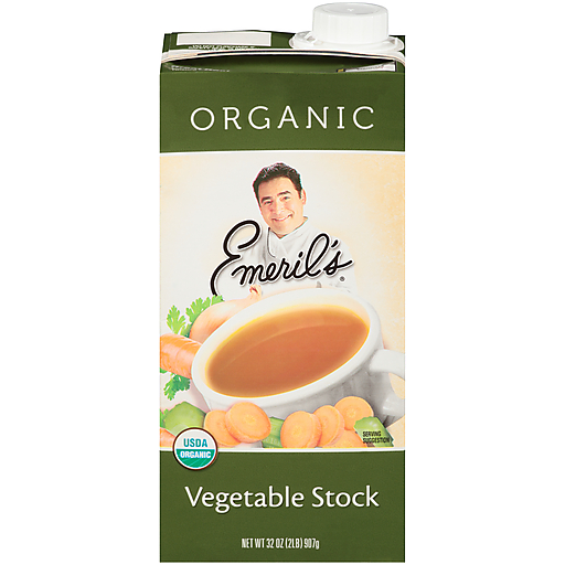 Emeril's Organic Vegetable Stock 32 Oz. Aseptic Pack