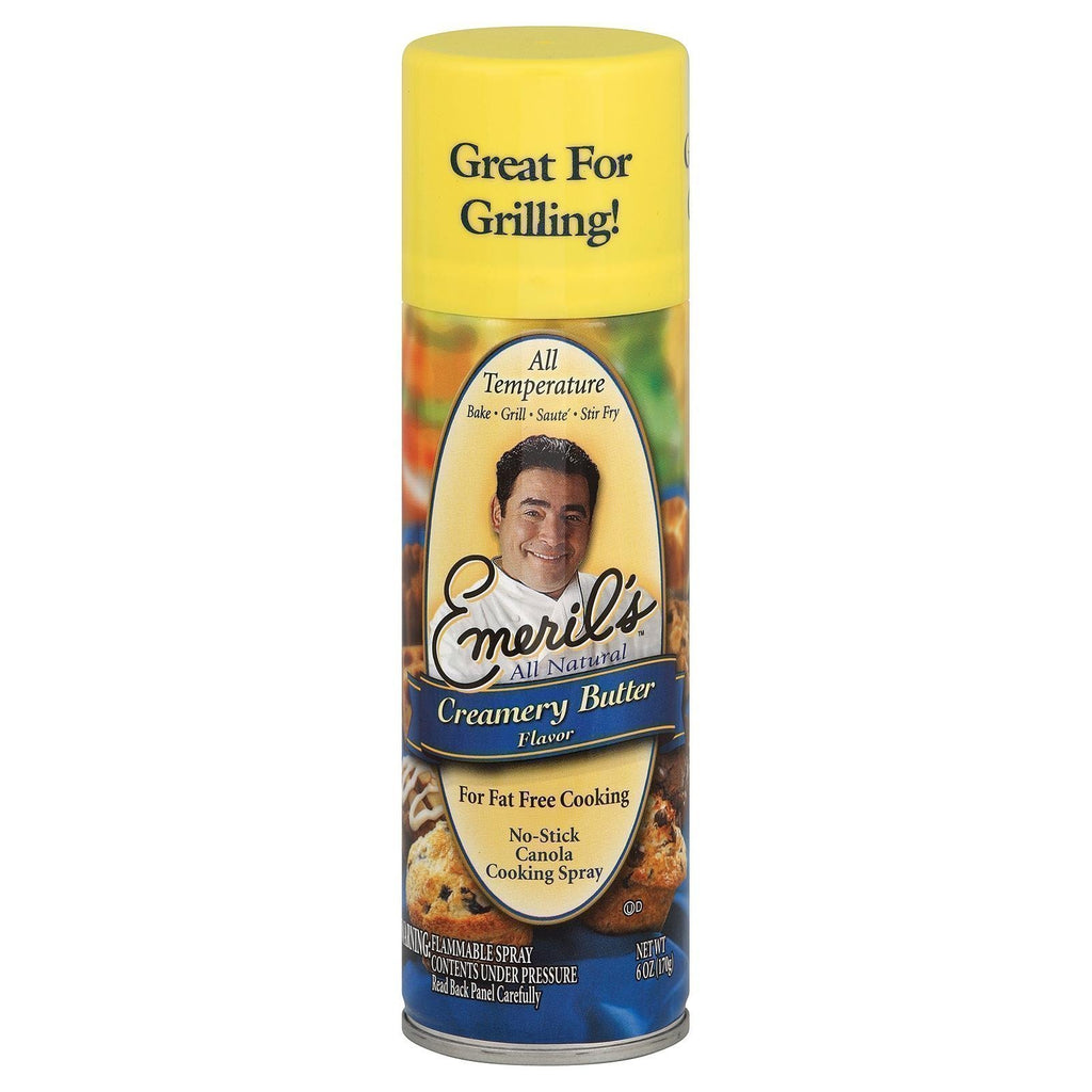 Emeril's Creamery Butter Flavor Cooking Spray 6 Oz. Aerosol Can