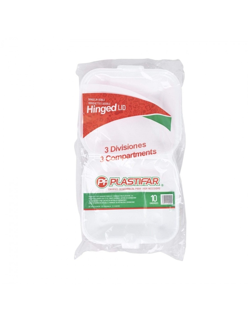 Plastifar Bandeja China Sin/div