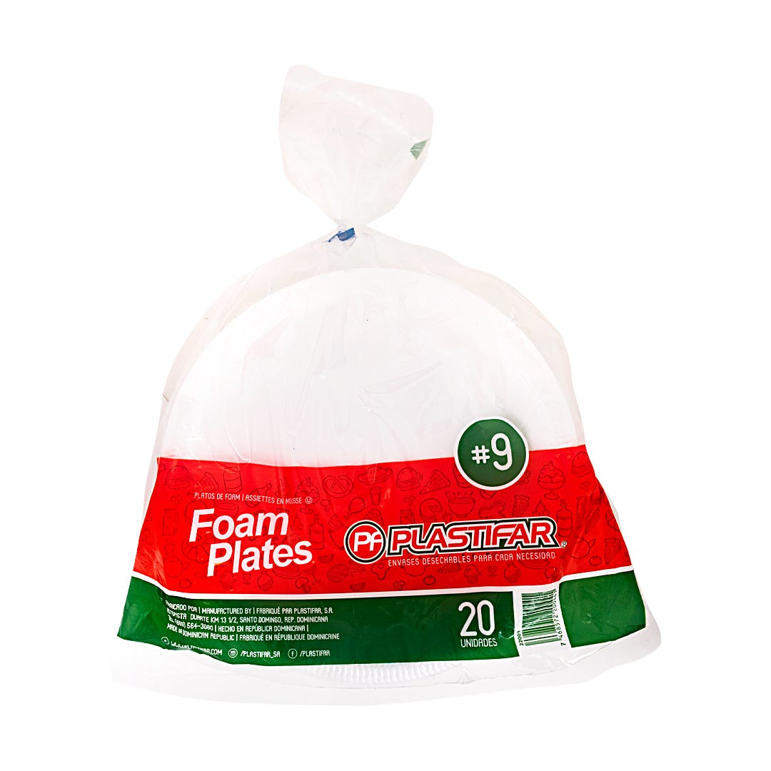 Foam Plates 20 Unidades