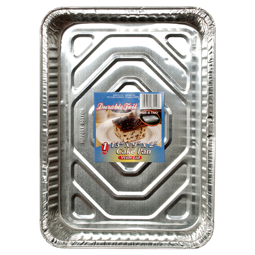 D. Foil Cake Pan W-Lid 1pc-whole
