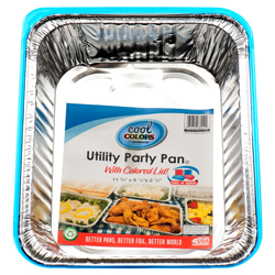 Durable Aluminum Baker Pan W/ Lid 2 Asst Clr #d88019rb