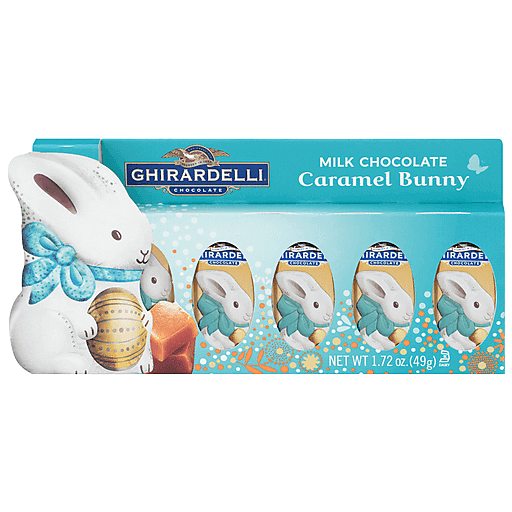 Ghirardelli Milk Chocolate Caramel Bunnies Gift, 1.72 Oz