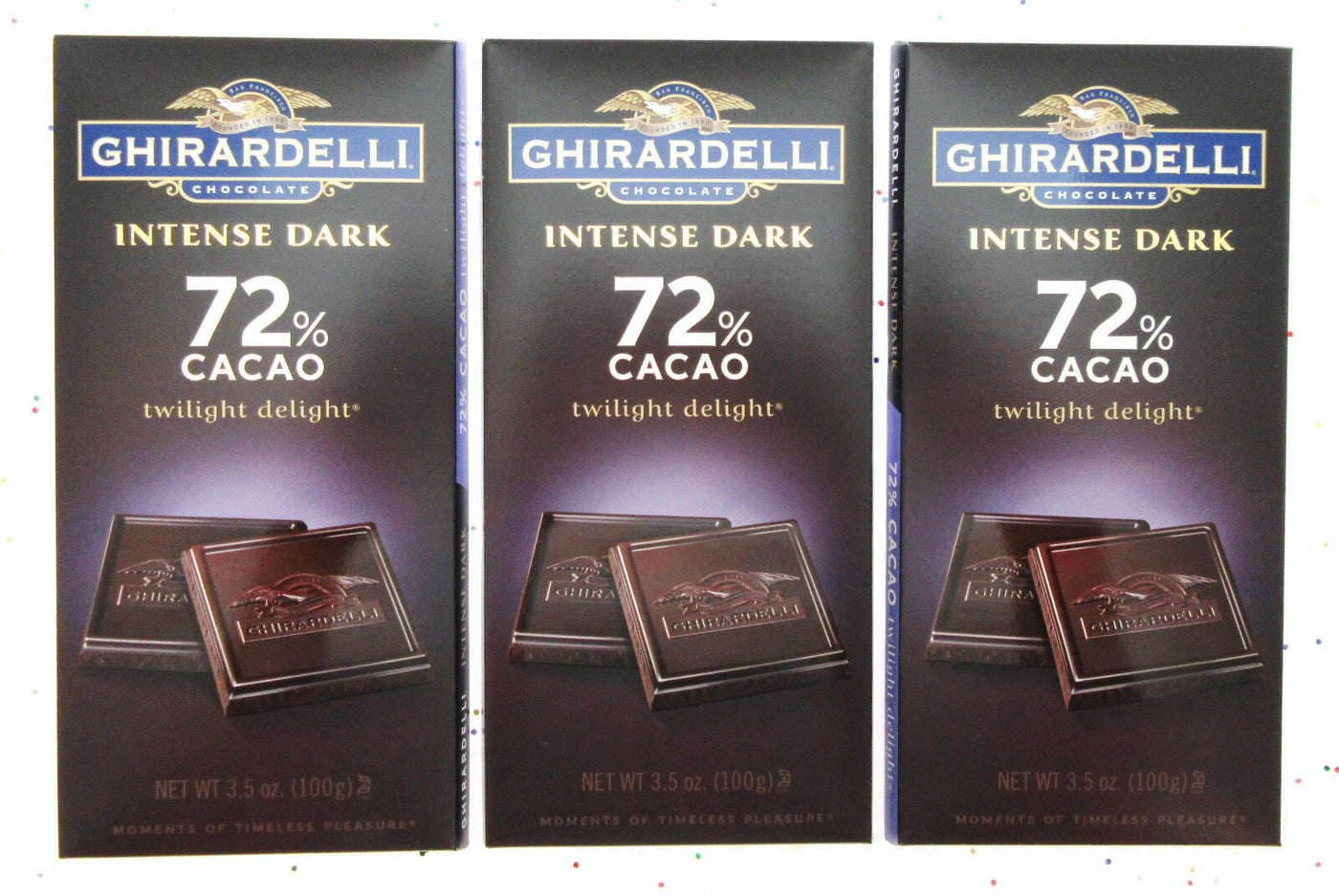 Ghirardelli Chocolate Intense Dark 72% Cacao Twilight Delight Bar